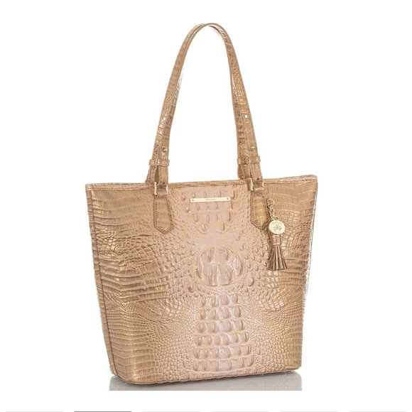 New Brahmin LG Croco Leather Asher Chiffon Ombre - Picture 2 of 6